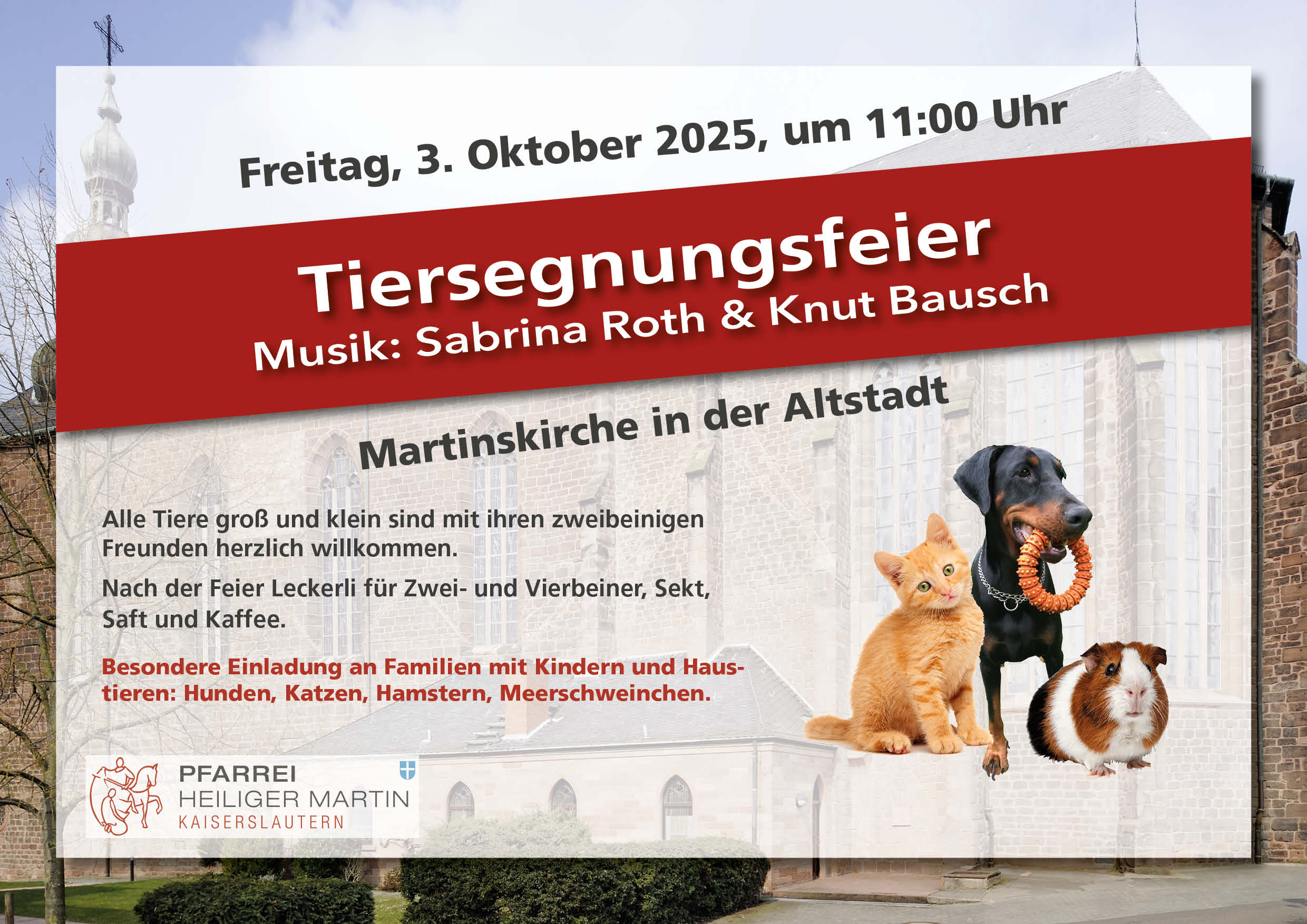 Plakat Tiersegnung