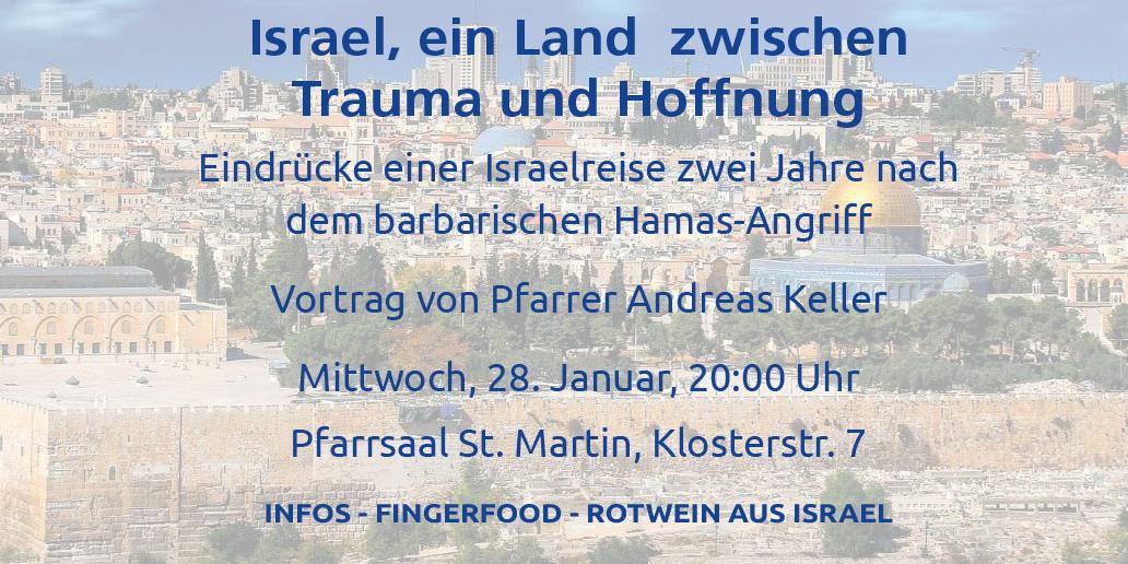 Vortrag - Israel, ein Land zwischen Trauma und Hoffnung