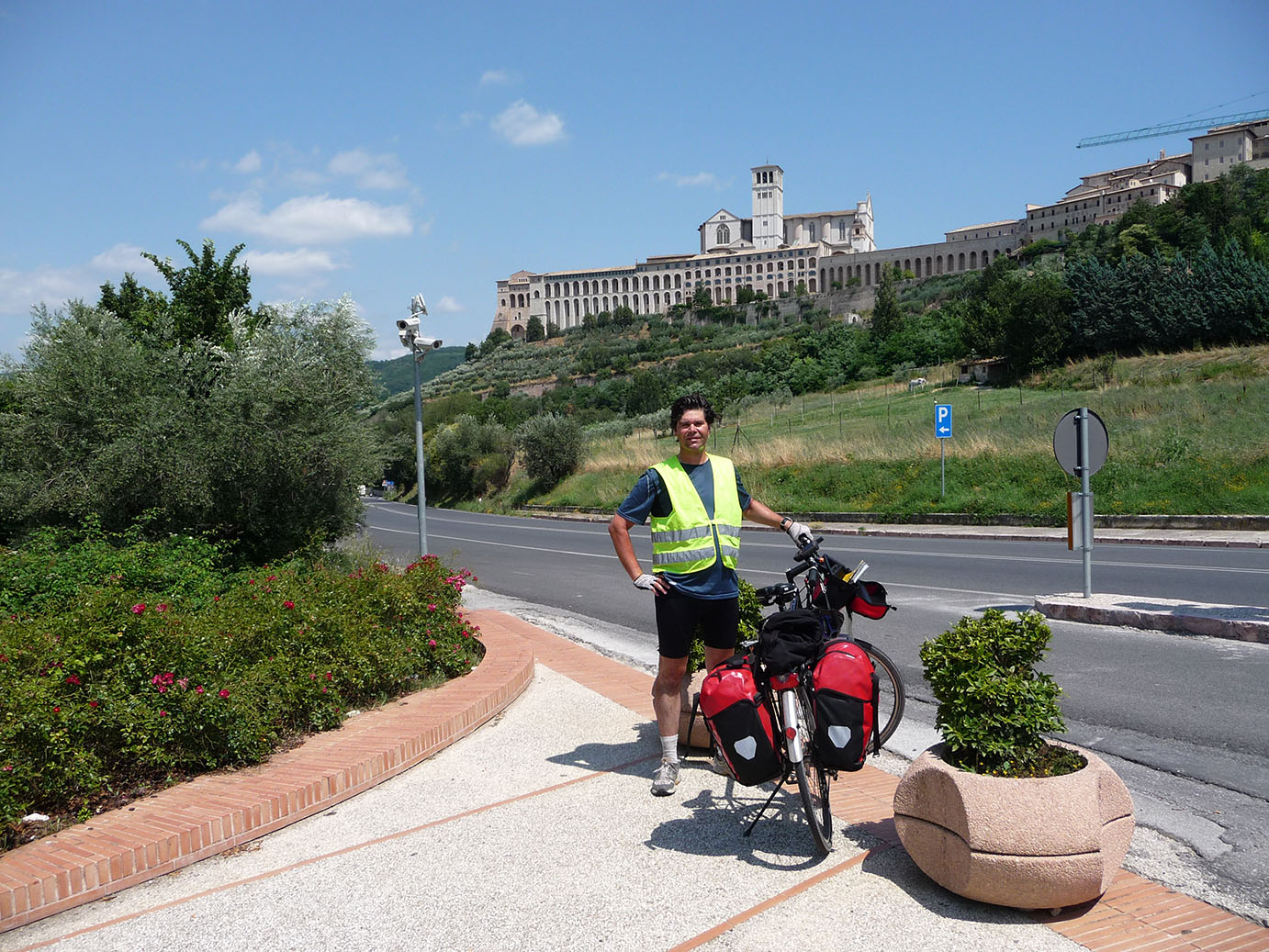 Juli 2009: Mit dem Fahrrad von St. Ingbert nach Rom. Zwischenstopp in Assisi